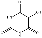 5-ヒドロキシヘキサヒドロピリミジン-2,4,6-トリオン 化学構造式