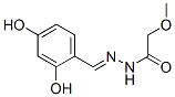 Acetic acid, methoxy-, [(2,4-dihydroxyphenyl)methylene]hydrazide (9CI) 结构式