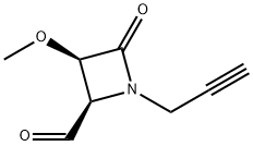 2-Azetidinecarboxaldehyde,3-methoxy-4-oxo-1-(2-propynyl)-,(2R,3R)-(9CI) Structure