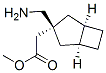 Bicyclo[3.2.0]heptane-3-acetic acid, 3-(aminomethyl)-, methyl ester, (1-alpha-,3-alpha-,5-alpha-)- (9CI) 结构式
