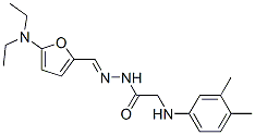 Glycine,  N-(3,4-dimethylphenyl)-,  [[5-(diethylamino)-2-furanyl]methylene]hydrazide  (9CI) Structure