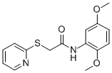 N-(2,5-DIMETHOXYPHENYL)-2-(2-PYRIDINYLSULFANYL)ACETAMIDE Structure