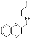 N-ブチル-1,4-ベンゾジオキサン-2-メタンアミン 化学構造式