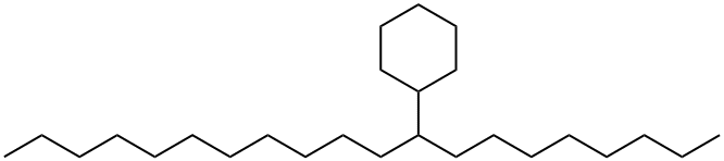9-cyclohexylicosane,4443-61-2,结构式