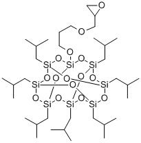 1 - (3 -缩水甘油醚)丙氧基- 3 ,5,7,9,11,13,15 -取代七异丁基, 444315-17-7, 结构式