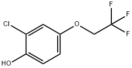 2-CHLORO-4-(2,2,2-TRIFLUOROETHOXY)PHENOL 化学構造式