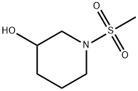 1-(Methylsulfonyl)-3-piperidinol 化学構造式