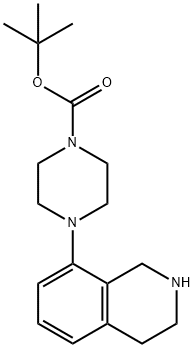 1-Boc-4-(1,2,3,4-tetrahydroisoquinolin-8-yl)piperazine 结构式