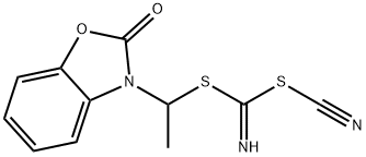 METHYL [(2-OXOBENZO[D]OXAZOL-3(2H)-YL)METHYL]CYANOCARBONIMIDODITHIOATE, 444791-13-3, 结构式
