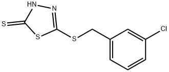 5-(3-CHLOROBENZYLTHIO)-2-MERCAPTO-1,3,4-THIADIAZOLE Structure