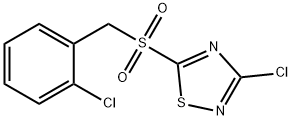 3-CHLORO-5-(2-CHLOROBENZYLSULFONYL)-1,2,4-THIADIAZOLE|3-CHLORO-5-(2-CHLOROBENZYLSULFONYL)-1,2,4-THIADIAZOLE