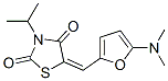 2,4-Thiazolidinedione,  5-[[5-(dimethylamino)-2-furanyl]methylene]-3-(1-methylethyl)- Structure