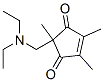 4-Cyclopentene-1,3-dione, 2-[(diethylamino)methyl]-2,4,5-trimethyl- (9CI) 结构式