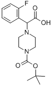 2-(4-BOC-PIPERAZINYL)-2-(2-FLUORO-PHENYL)ACETIC ACID Struktur