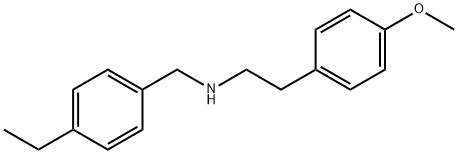N-(4-乙基苄基)-2-(4-甲氧基苯基)乙-1-胺, 444907-15-7, 结构式