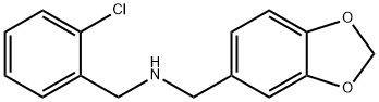 (1,3-ベンゾジオキソール-5-イルメチル)(2-クロロベンジル)アミン HYDROBROMIDE 化学構造式