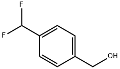 4-(ジフルオロメチル)ベンジルアルコール 化学構造式
