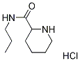 N-プロピル-2-ピペリジンカルボキサミド塩酸塩 化学構造式