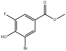 3-溴-5-氟-4-羟基苯甲酸甲酯,445019-48-7,结构式