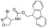 Carbamic acid, (3-bromo-4,5-dihydro-4-isoxazolyl)-, 9H-fluoren-9-ylmethyl ester (9CI) 结构式