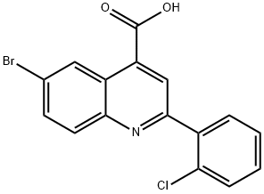 6-BROMO-2-(2-CHLOROPHENYL)QUINOLINE-4-CARBOXYLIC ACID|6-溴-2-(2-氯苯基)-喹啉-4-羧酸