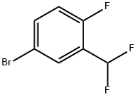 4-BROMO-2-DIFLUOROMETHYL-1-FLUOROBENZENE Struktur