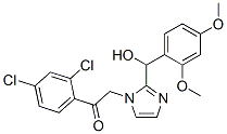 Ethanone,  1-(2,4-dichlorophenyl)-2-[2-[(2,4-dimethoxyphenyl)hydroxymethyl]-1H-imidazol-1-yl]- 结构式