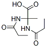 Alanine,  N-(1-oxopropyl)-2-[(1-oxopropyl)amino]- Struktur