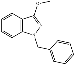 1-BENZYL-3-METHOXY-1H-INDAZOLE,4454-33-5,结构式
