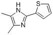 1H-Imidazole,  4,5-dimethyl-2-(2-thienyl)- 结构式
