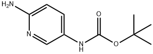 N-(6-氨基吡啶-3-基)氨基甲酸叔丁酯, 445432-37-1, 结构式