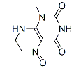 2,4(1H,3H)-Pyrimidinedione, 1-methyl-6-[(1-methylethyl)amino]-5-nitroso- (9CI) Struktur