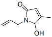 2H-Pyrrol-2-one, 1,5-dihydro-5-hydroxy-4-methyl-1-(2-propenyl)- (9CI) Structure