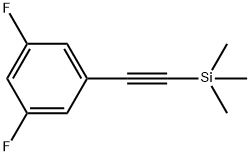 (3 5-DIFLUOROPHENYLETHYNYL)TRIMETHYLSIL& Struktur