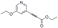 2-Propynoicacid,3-(5-ethoxy-3-pyridinyl)-,ethylester(9CI) Struktur