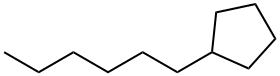 Hexylcyclopentan,4457-00-5,结构式