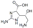 1H-Imidazole-4-carboxylic acid, 2-amino-5-(2-amino-1-hydroxyethyl)-4,5 -dihydro-, (4S-(4alpha,5beta(S*)))- Structure