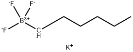 ヘキシルトリフルオロほう酸カリウム 化学構造式