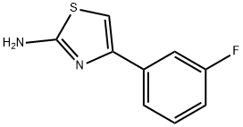 4-(3-氟-苯基)-噻唑-2-胺, 446065-20-9, 结构式