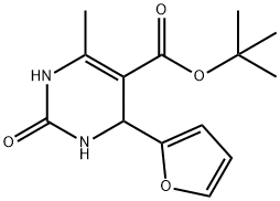 5-Pyrimidinecarboxylicacid,4-(2-furanyl)-1,2,3,4-tetrahydro-6-methyl-2-oxo-,1,1-dimethylethylester(9CI) Structure