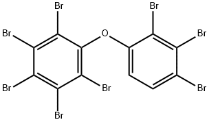 1,2,3,4,5-五溴-6-(2,3,4-三溴苯氧基)苯 结构式