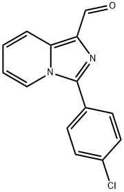 3-(4-CHLOROPHENYL)IMIDAZO[1,5-A]PYRIDINE-1-CARBALDEHYDE 化学構造式