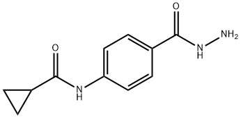 Benzoic acid, 4-[(cyclopropylcarbonyl)amino]-, hydrazide (9CI) Structure