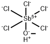 hydrogen pentachloromethoxyantimonate(1-) Struktur