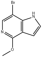1H-Pyrrolo[3,2-c]pyridine, 7-broMo-4-Methoxy- Structure