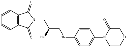 2-[(2R)-2-Hydroxy-3-[[4-(3-oxo-4-Morpho linyl)phenyl]aMino]propyl]-1H-isoindole-1 ,3(2H)-dione Structure