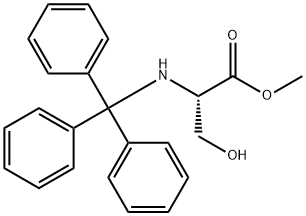N-(トリフェニルメチル)-L-セリンメチル 化学構造式