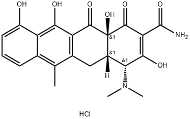 4‐エピアンヒドロテトラサイクリン塩酸塩 化学構造式