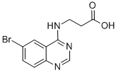 3-(6-Bromo-quinazolin-4-ylamino)-propionic acid 结构式