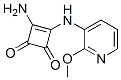 3-Cyclobutene-1,2-dione, 3-amino-4-[(2-methoxy-3-pyridinyl)amino]- (9CI) Struktur